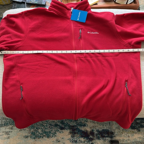 Columbia Fill Zip Fleece Jacket with Zippered Side and Chest Pockets Size XXL - Picture 11 of 12